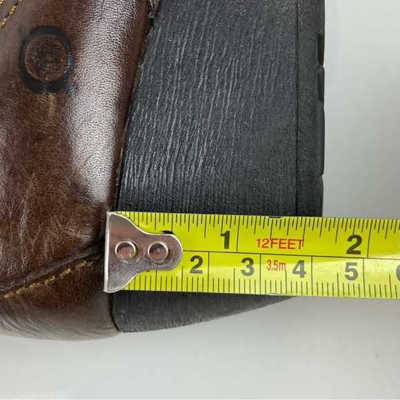 NFS Born Women’s Rachel Brown Leather Heeled Ankle Booties Size 6.5 / 37 - Picture 15 of 15